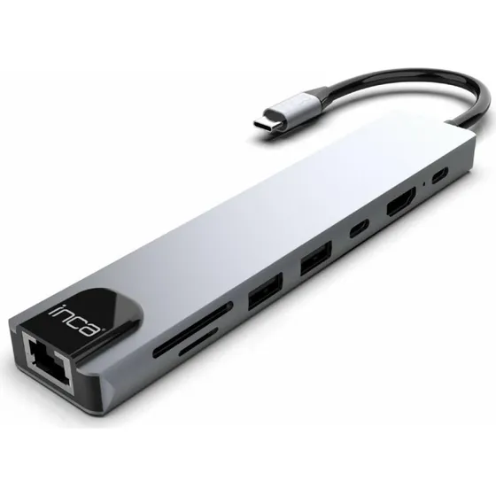 Inca ITPC-7T USB-C Hub 8-port i aluminium