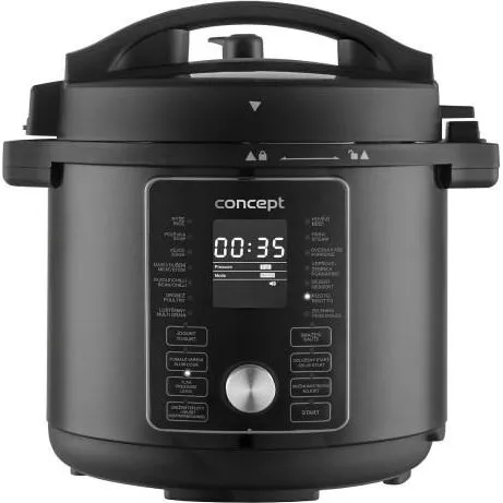 Concept CK8000 Multicooker med Airfryer - Sort/Rustfrit stål