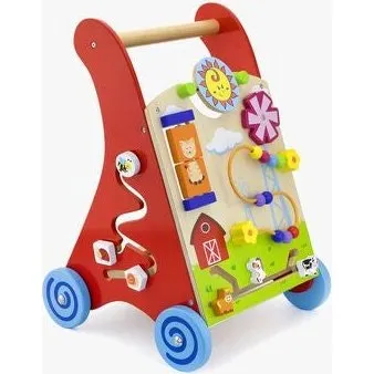 VIGA Gåvogn aktivitetsvogn i træ, fra 18 mdr.