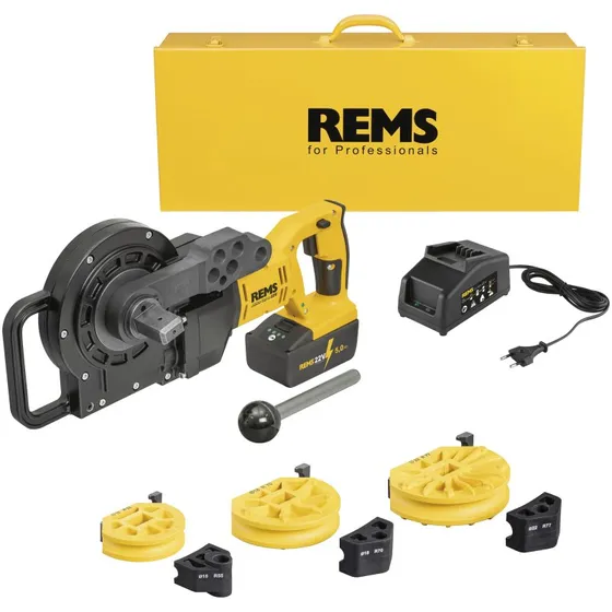 REMS Akku-Curvo 22V Rørbukker Sæt 15-18-22mm