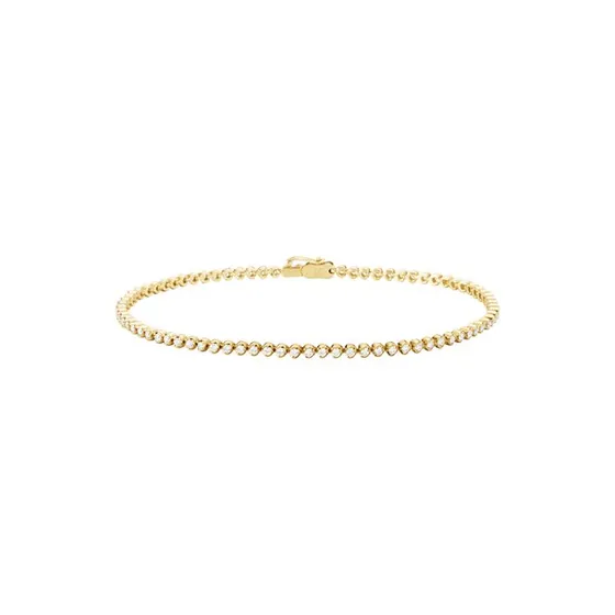 Georg Jensen Signature Diamonds tennisarmbånd, 18 kt guld