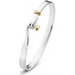 Georg Jensen Torun armring i sterlingsølv med diamanter
