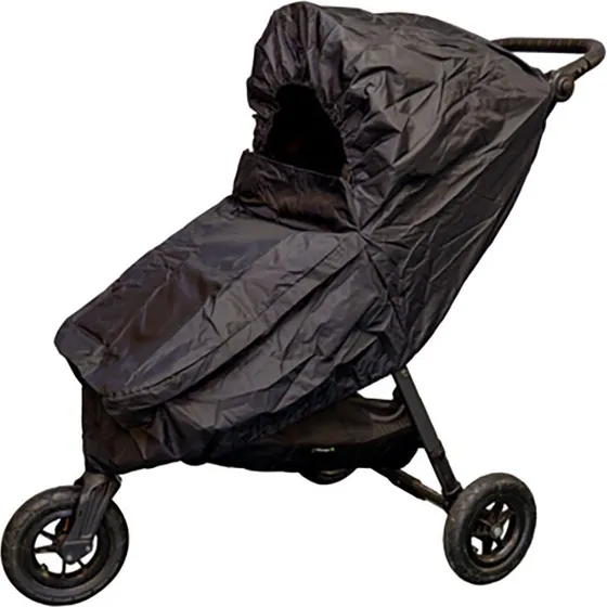 Anne & Mikael Regnslag til klapvogn med baldakin - Sort
