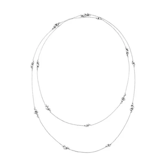 Georg Jensen Moonlight Grapes sautoir sølvkæde 120 cm