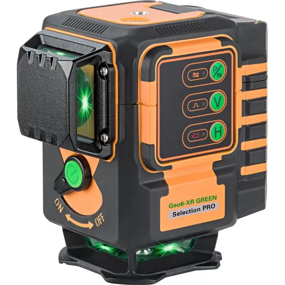 Geo-fennell Geo6-XR Grøn Multi-linjelaser