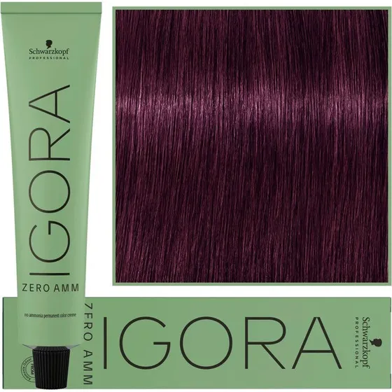 Schwarzkopf IGORA ZERO AMM Permanent Hårfarve 4-99, 60 ml