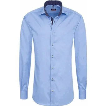 Eterna Skjorte Slim Fit - Lys Blå - 40/M