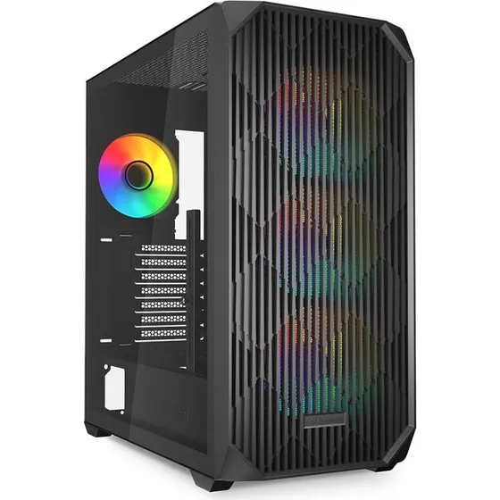 Sharkoon AK3 RGB Midi Tower - Sort