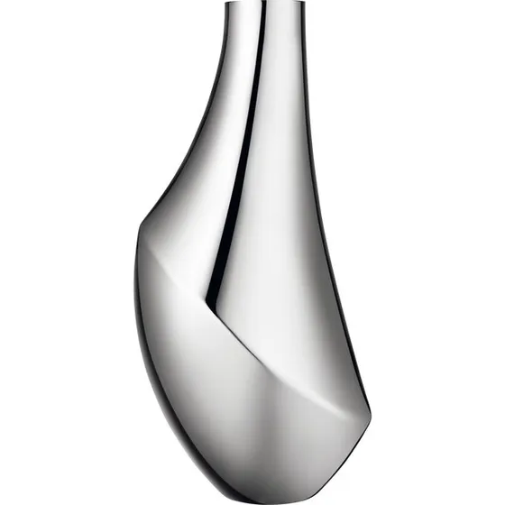 Georg Jensen Flora vase, 50 cm, poleret rustfrit stål