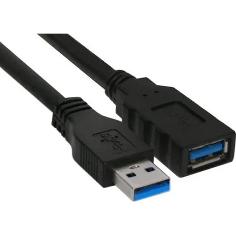 InLine USB 3.0 A-A forlængerkabel, 2 m, Sort