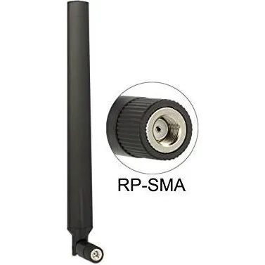 DELOCK 88913 Netværksantenne RP-SMA 7 dBi - Sort