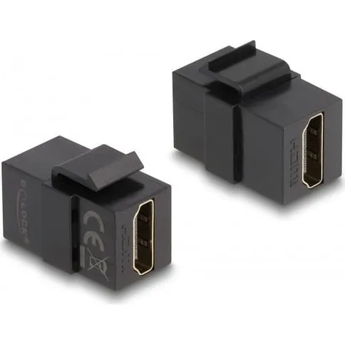 DeLOCK 87875 HDMI Keystone Modul, Sort (2 stk)