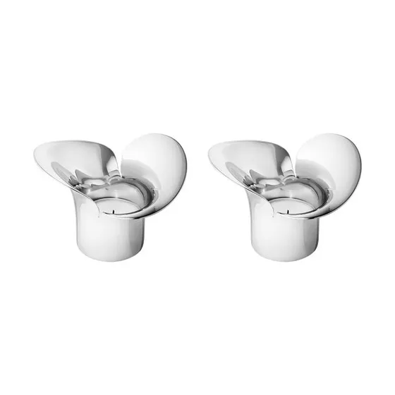 Georg Jensen Bloom Botanica fyrfadsstager, 2 stk.