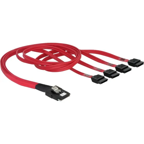 DeLOCK Seriel ATA/SAS-kabel SFF-8087 til 4xSATA, 50cm