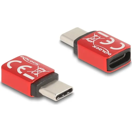 DeLOCK USB-C Data Blocker 240W - Rød