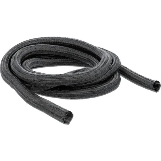 Delock Flettet Beskyttelsesslange Self-closing, 5 m x 19 mm, Sort