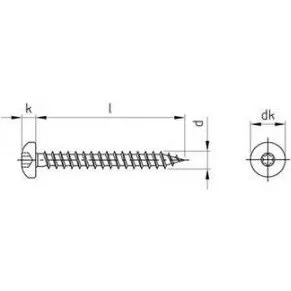 Gleitmo 615 Spånpladeskrue A4 5,0x70 Torx