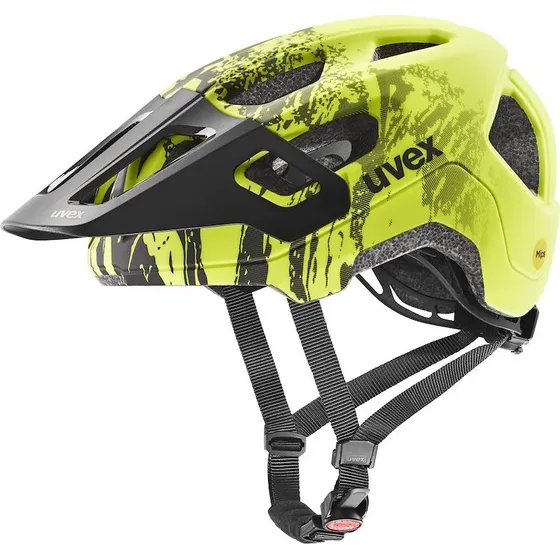 Uvex React Junior MIPS Cykelhjelm - Lime Black Matt