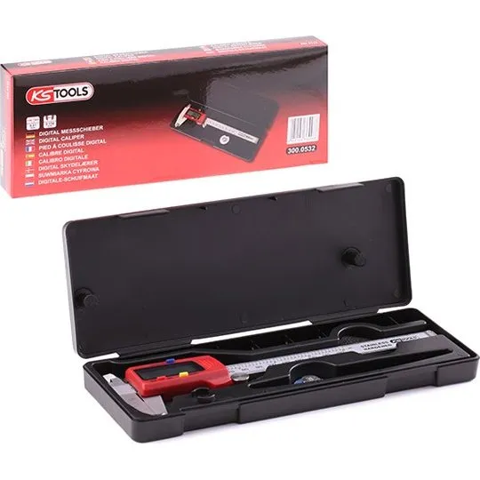 KS TOOLS Skydelærer 300.0532 - 150 mm i rustfrit stål