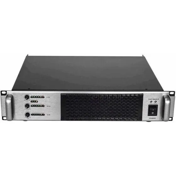 OMNITRONIC A-3603 3-kanals Class-D effektforstærker 2.1 (3600W)