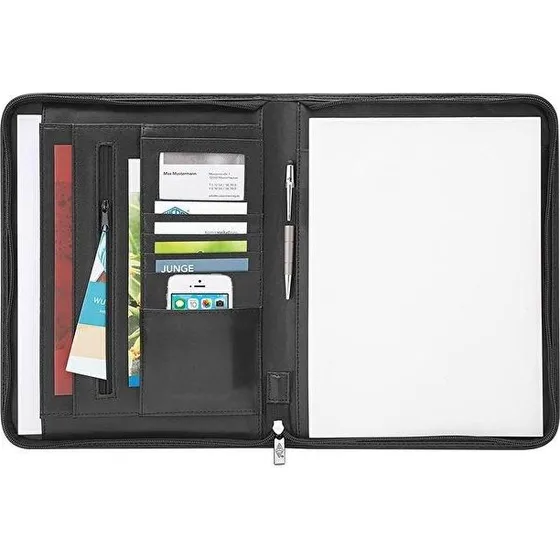 WEDO 58 64301 Organizermappe i sort læder