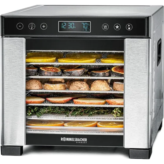 Rommelsbacher DA 650 Fødevaretørrer - 600W i Rustfrit Stål
