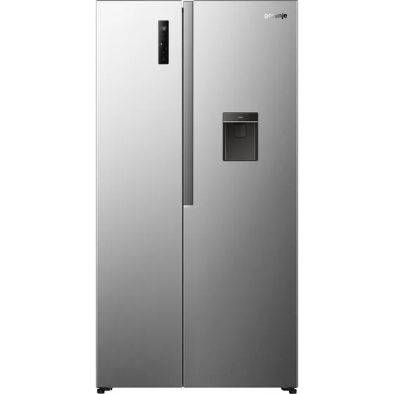 Gorenje NRS917E41XWD Side-by-side køleskab i rustfrit stål, 541 L