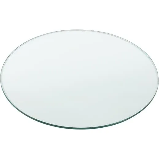 [neu.haus]® Bordplade af hærdet glas, rund, Ø80cm, 8mm