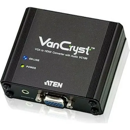 ATEN VC180 VGA til HDMI-konverter med lyd - Sort