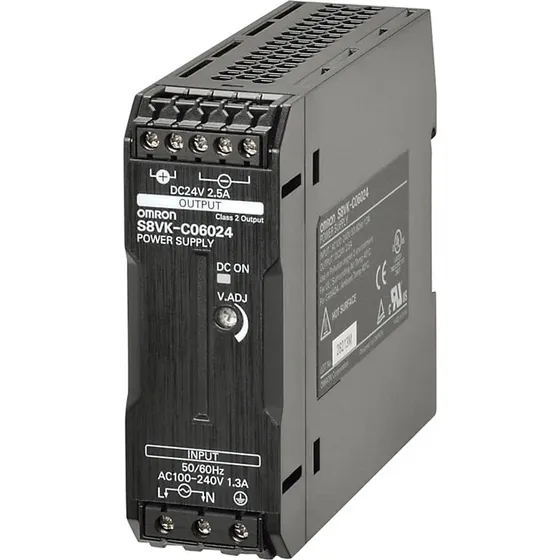 Omron S8VK-C06024 Lite strømforsyning 60W 24VDC 2.5A DIN-skinne