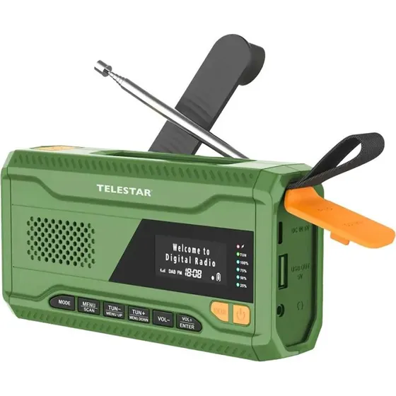 Telestar TOP NO. 5 Bærbar DAB+/FM Radio - Grøn