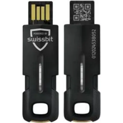 Swissbit iShield Key 2 Sikkerhedsnøgle (USB-A, NFC) - Sort