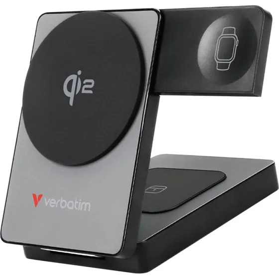 Verbatim Charge 'n' Go Qi2 5000 mAh Powerbank - Grå