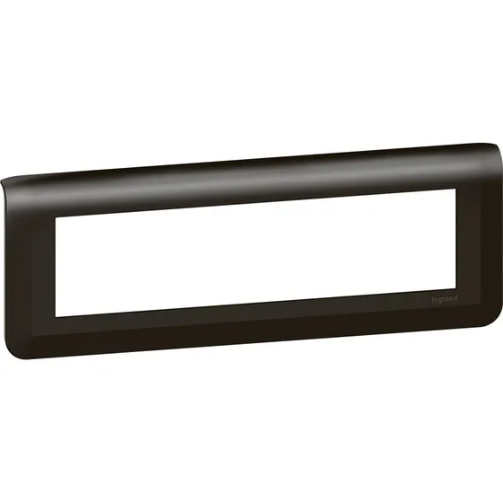 Legrand Mosaic ramme horisontal 8m mat sort RAL 9017