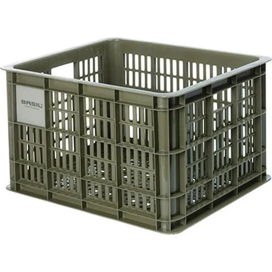 Basil Transportkasse Recycled Sort M 45x35 cm (29,5 L)