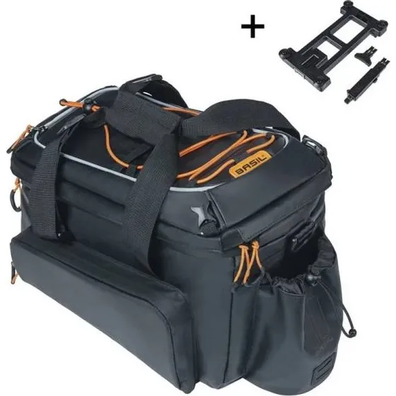Basil Miles XL Pro Trunkbag 9–36L – sort