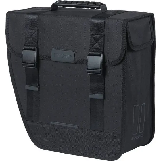 Basil Tour 14L skrå cykelstaske - venstre, sort