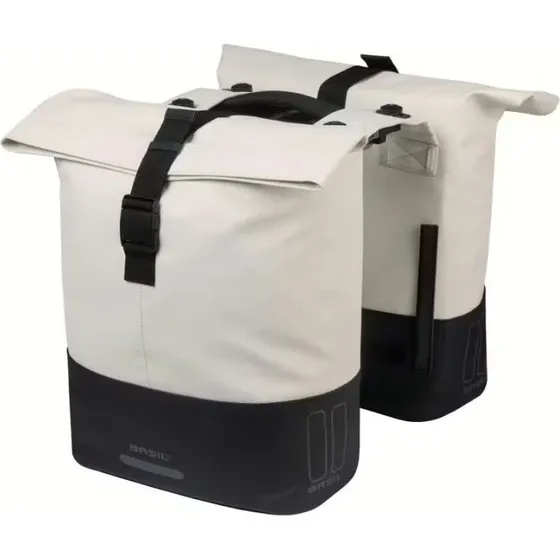 Basil Cove MIK 2.0 Dobbelttaske, Beige 2x32L