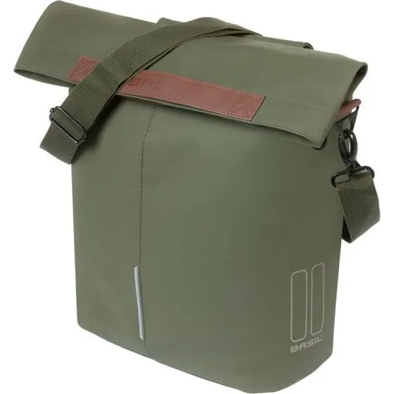 Basil City Shopper 16L cykeltaske - Moss Green (vegan)