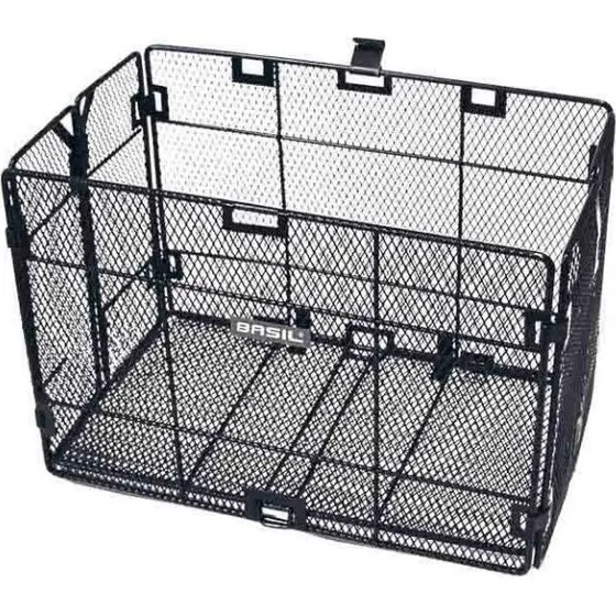 Basil Catania Sammenklappelig Cykelkurv, Sort