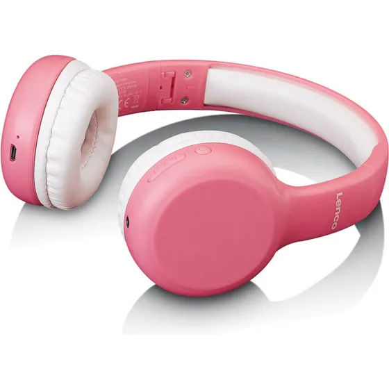 Lenco HPB-110 Pink – foldbare Bluetooth-hovedtelefoner til børn