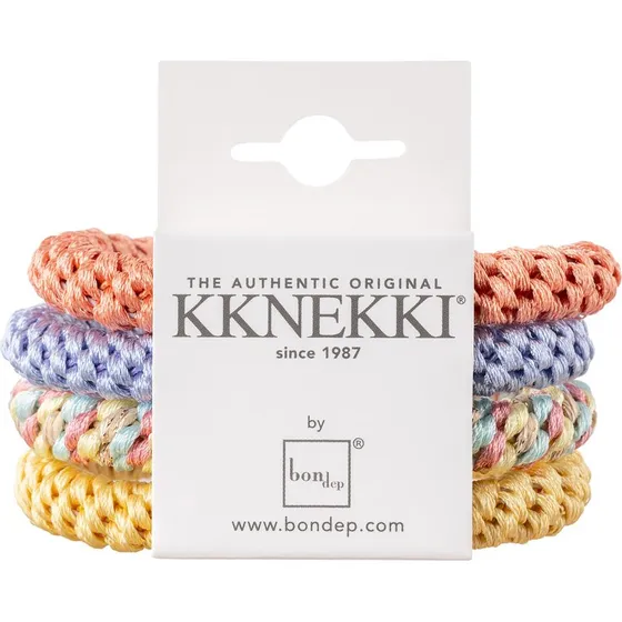 KKNEKKI Bundle 19 Yellow Mix - 4-pak hårelastikker og armbånd