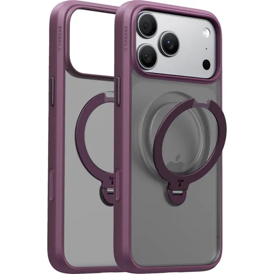 TORRAS Ostand Q3 Spin iPhone 17/18 Pro Max Cover - Lilla