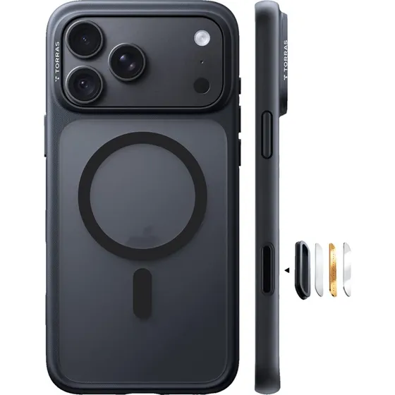 Torras Guardian-Mag Cover til iPhone 18 Pro Max - Sort