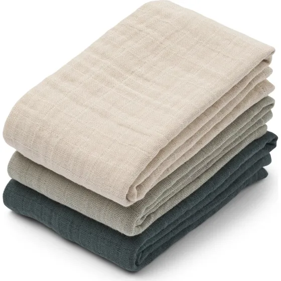 Liewood Lewis Stofbleer 3-pak, Dove Blue Mix 63x63 cm