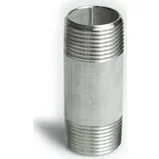 Nippelrør 1/4'' x 50 mm. Rustfri AISI 316 (316L)