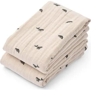 Liewood Lewis Stofbleer Muslin 2-pak (Sandy)