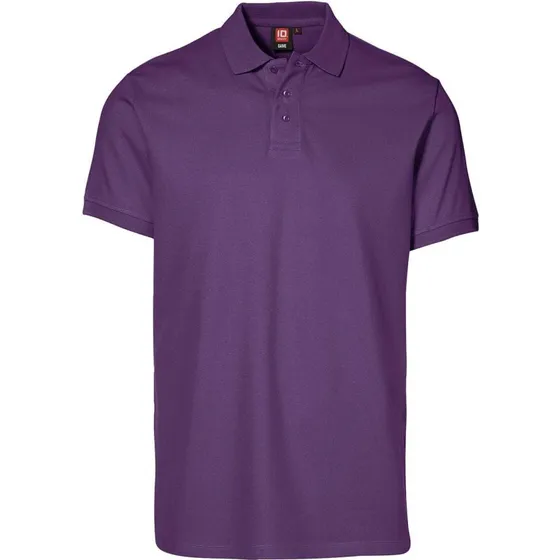 ID Piqué Polo Trøje Stretch Lilla 3XL