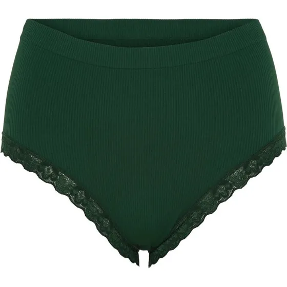 Tim & Simonsen Feline Rib Midi Trusser - Verde Scuro
