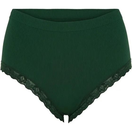 Tim & Simonsen Feline Rib Midi Trusse m/ blonde - Verde - L/XL